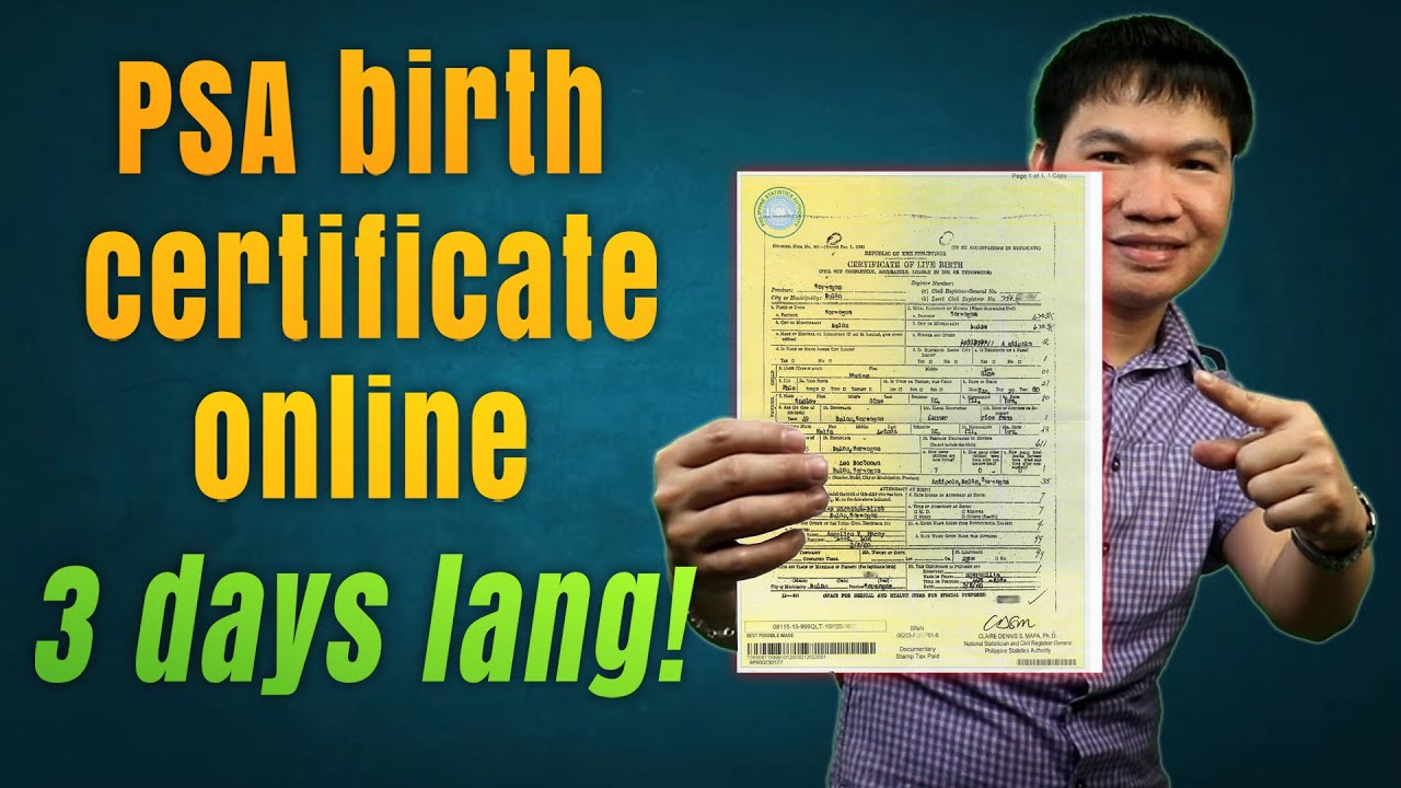 PSA Online Appointment for Birth Certificate