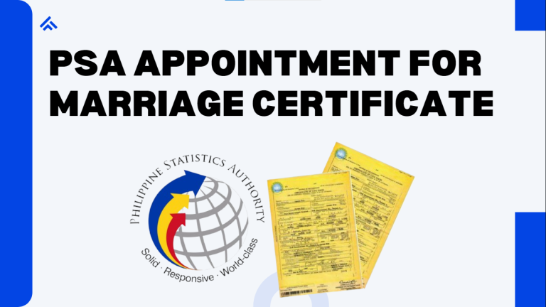 PSA Appointment for Marriage Certificate