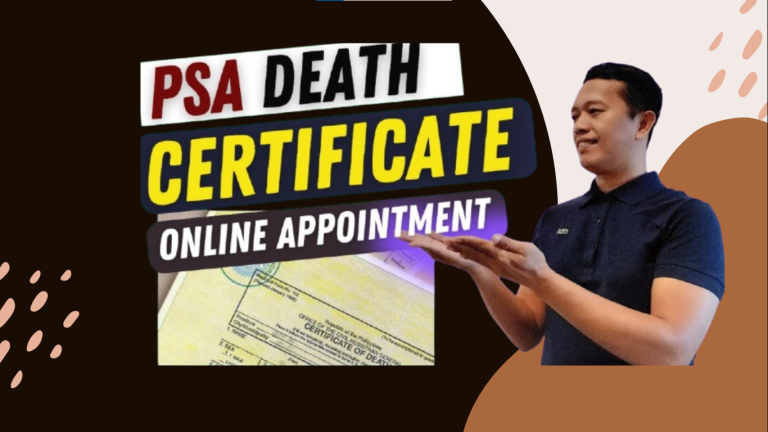 PSA Appointment for Death Certificate