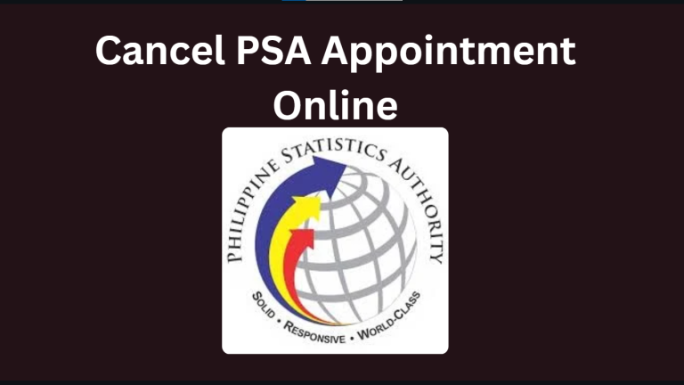 Cancel PSA Appointment Online quickly