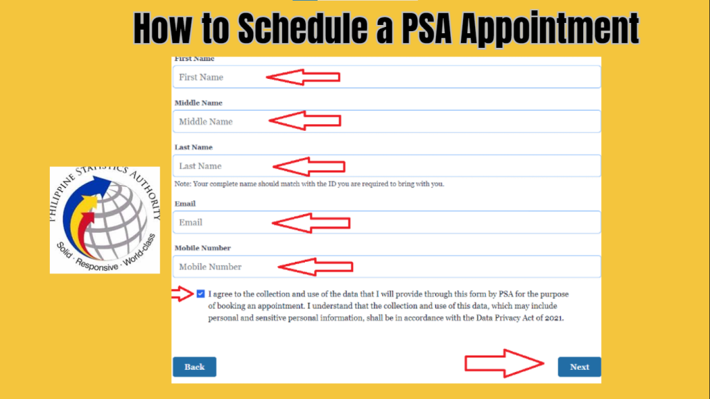 How to schedule a PSA Appointment, Banner Picture