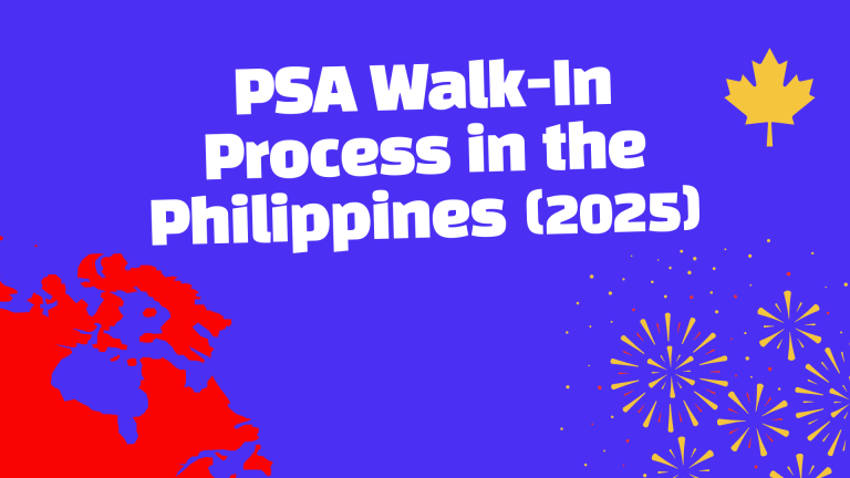 PSA Walk-In Process in the Philippines (2025)