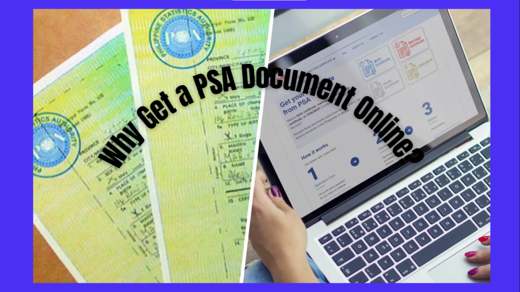 Why Get a PSA Document Online? banner picture