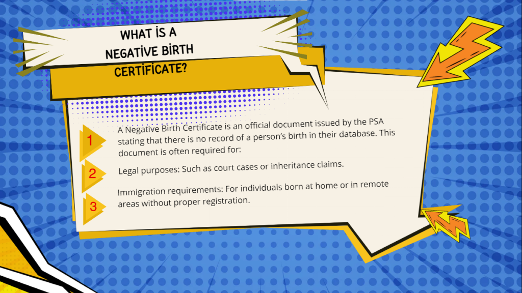 What is a Negative Birth Certificate? banner picture