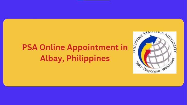 PSA Online Appointment in Albay, Philippines. main picture, front for the psa in Albay, Philippines