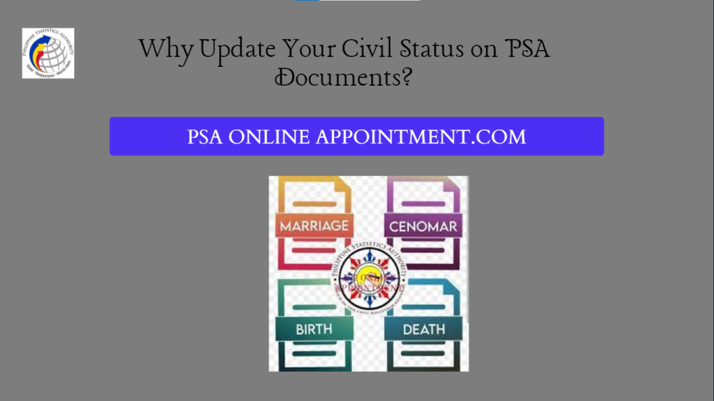 Why Update Your Civil Status on PSA Documents? banner picture