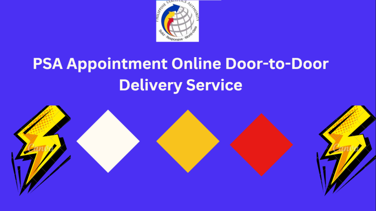 PSA Appointment Online Door-to-Door Delivery Service