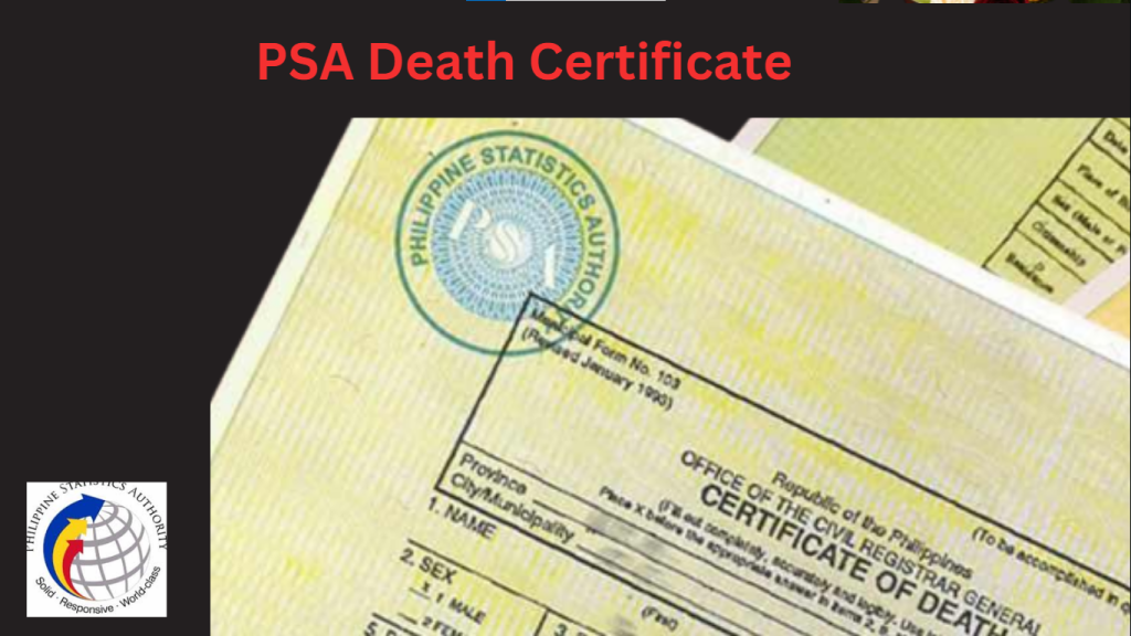 PSA Death Certificate banner picture